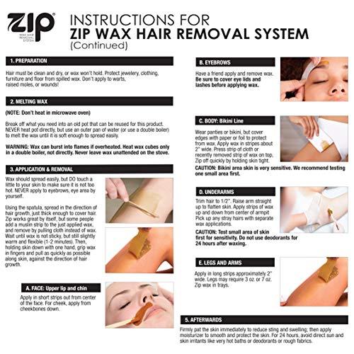 Zip Zip Wax Hot Wax Hair Remover 7 Oz by ZIP