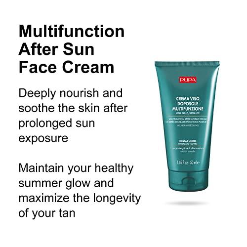 Pupa Pupa Milano Multifunction After Sun Face Cream - Fast-Absorbing - Quenches The Skin, Restoring The Perfect Hydro-Lipid Balance - Provides Relief And Prevents Peeling - Prolongs Your Tan - 1.69 Oz