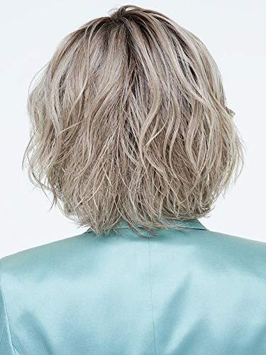 Raquel Welch & Maxwigs Unfiltered Wig Color RL17/23ss Shaded Latte Macciato - 10\" Long Textured Waves Loose Layers Memory Lace Front Top Tru2Life Heat Friendly Bundle Travel Kit, MaxWigs Hairloss Booklet