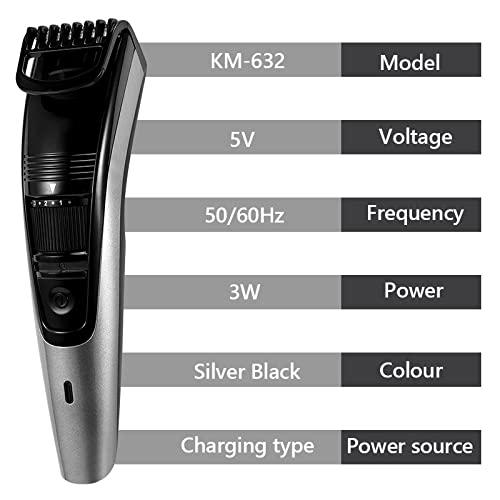 QFFA Professional Hair Clippers for Men, Men's Beard Trimmer Grooming 0.5-10mm Adjustable Hair Trimer Professional Mustache Stubble Hair Cutting Machine Rechargeable