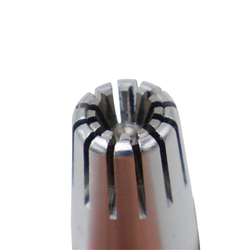 WELANGBN WELANGBN Manual Nose Hair Trimmer for Man & Woman,Trimmer for Nose,Ear,Moustache and Whiskers Hair,Waterproof,Stainless Steel with Brush,Nasal ClippersComes with a Cleaning Brush, Silver