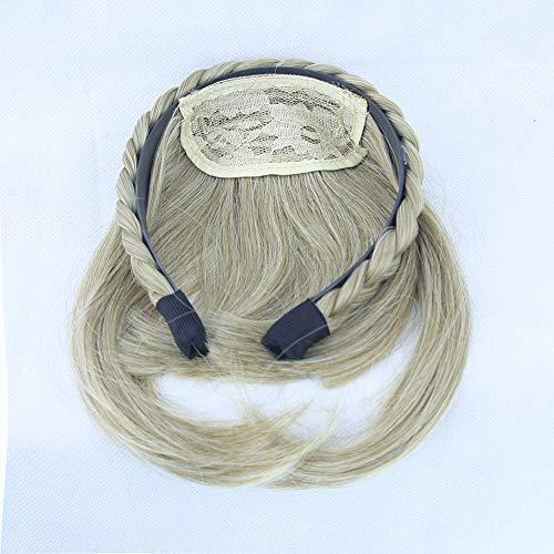 Aonmg Aonmg 8 Colors Synthetic Hair Fringe Black Blonde HAir fake bangs With Braided Hair Clip Hairpieces Accessories 4/27HL 6inches