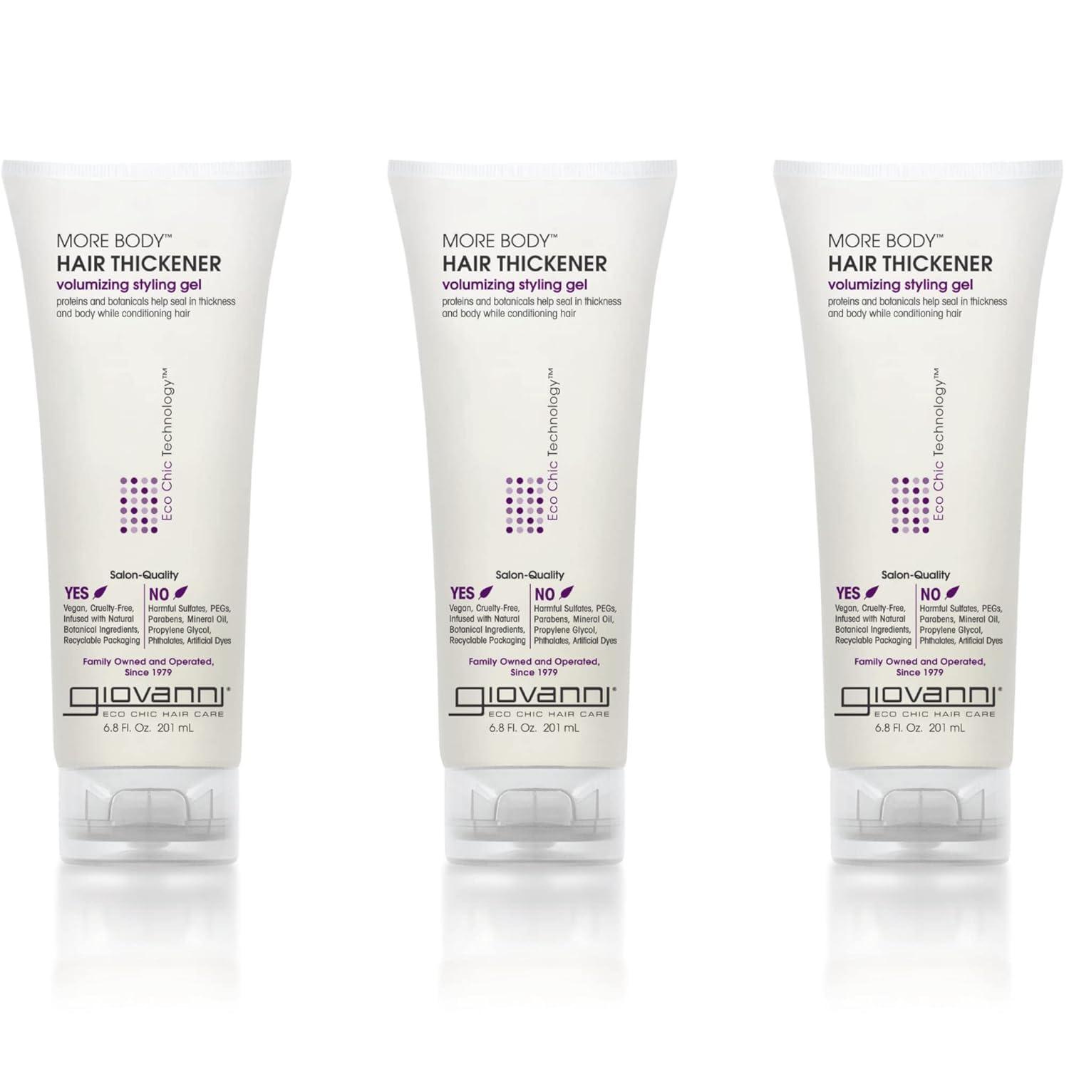 GIOVANNI GIOVANNI Direct Leave-In Weightless Moisture Conditioner - Co Wash, Great for Curls & Wavy Hair, Wash & Go, Salon Quality, No Parabens, Infused with Natural Botanical Ingredients - 8.5 oz, (3 Pack)