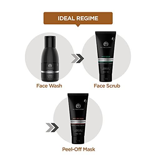 The Man Company The Man Company De Tan Charcoal Facial Kit for Men with Face Wash, Face Scrub, Peel Off Mask, Sheet Mask, Soap for Whitehead & Blackhead Removal, Deep Skin Cleansing & Oil Control | Best Gift Set
