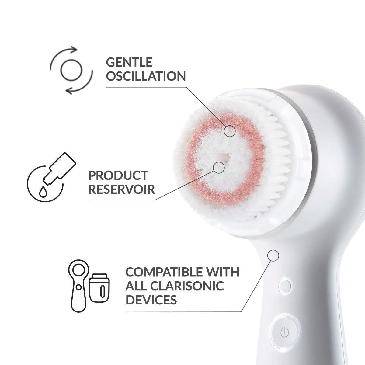 Clarisonic Clarisonic Radiance Facial Cleansing Brush Head Replacement | Compatible with Mia 1, Mia 2, Mia Fit, Alpha Fit, Smart Profile Uplift and Alpha Fit X, Pack of 1