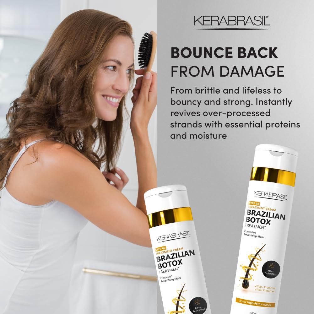 Kerabrasil Kerabrasil Brazilian Keratin Treatment - Deep Repair & Strengthening for Damaged, Frizzy Hair | Smooth & Manageable Locks | Gentle Cleansing, Perfect for Chemically-Treated Hair (Conditioner)