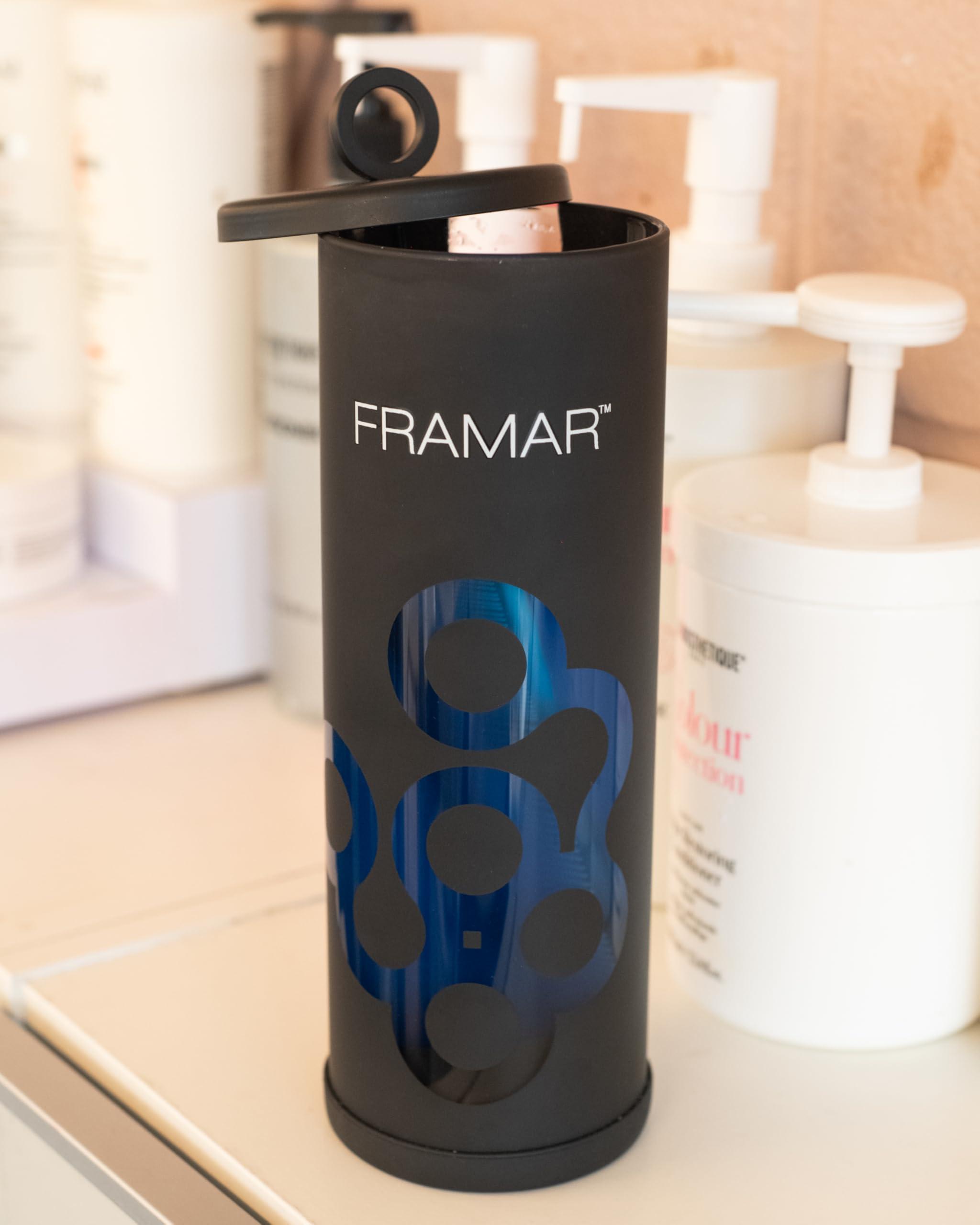 FRAMAR FRAMAR Disinfectant Jar For Salon - Barber Disinfectant Jar, Spa Jar, Disinfecting Jar, Barber Jar, Hair Disinfectant Liquid, Salon Disinfectant Jar, Desinfectante Jar, Barber Accessories Matte