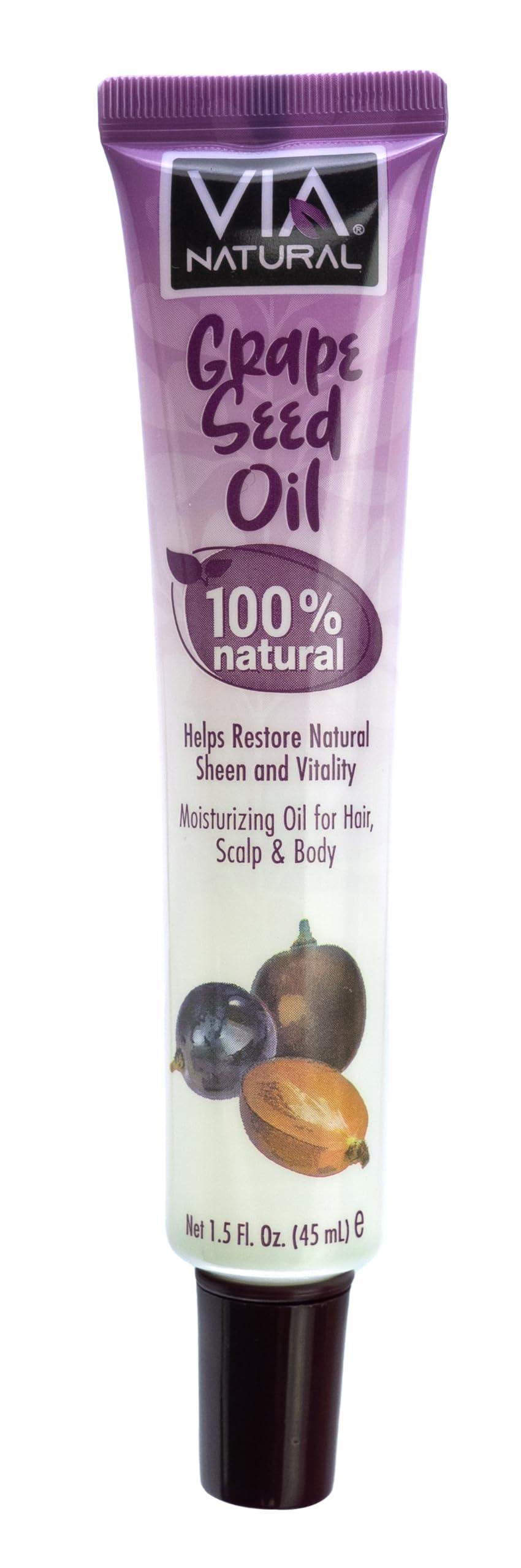 Via Natural Via Natural 100% Natural Grape Seed Oil 1.5 Fl Oz (Pack of 1)