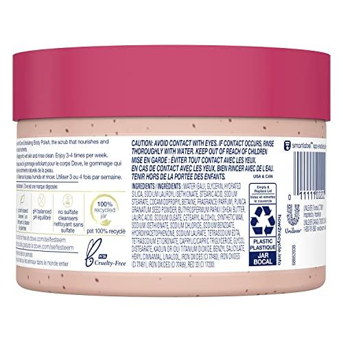 Dove Dove Scrub Pomegranate & Shea Butter For Silky, Soft Skin Body Scrub Exfoliates and Provides Lasting Nourishment 10.5 oz