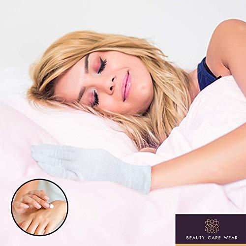 Beauty Care Wear White Gloves Medium (10 pair) - Cotton Gloves for Eczema, Cotton Gloves for Dry Hands, White Cotton Gloves for Women, Spa Glove, Lotion Glove, Sleeping Glove