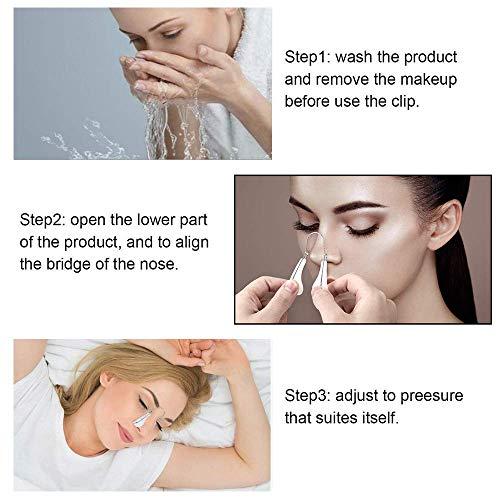Meservice Nose Shaper Clip Nose Beauty Up Lifting Silicone Pain-Free Nose Bridge Straightener Corrector Slimming Rhinoplasty Device for Wide Crooked Nose High Up Tool