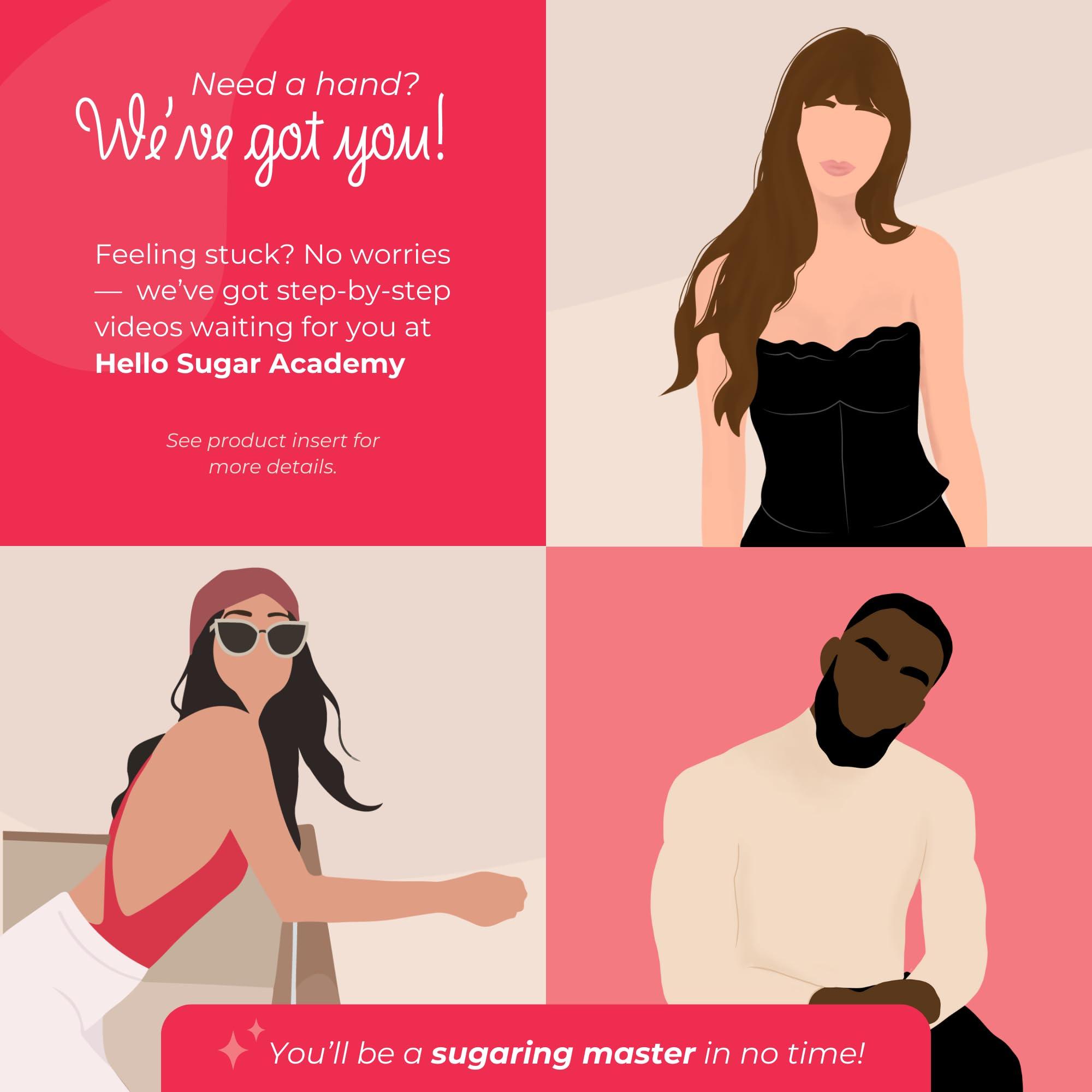 Hello Sugar Smooth by Hello Sugar | Full-Body Sugar Wax | Sugar Waxing for Hair Removal | Sugaring Kit | Salon-Quality, Natural, Vegan | Gentle on Skin & Long-Lasting Smoothness | 100% Cruelty-Free (36 Ounces)