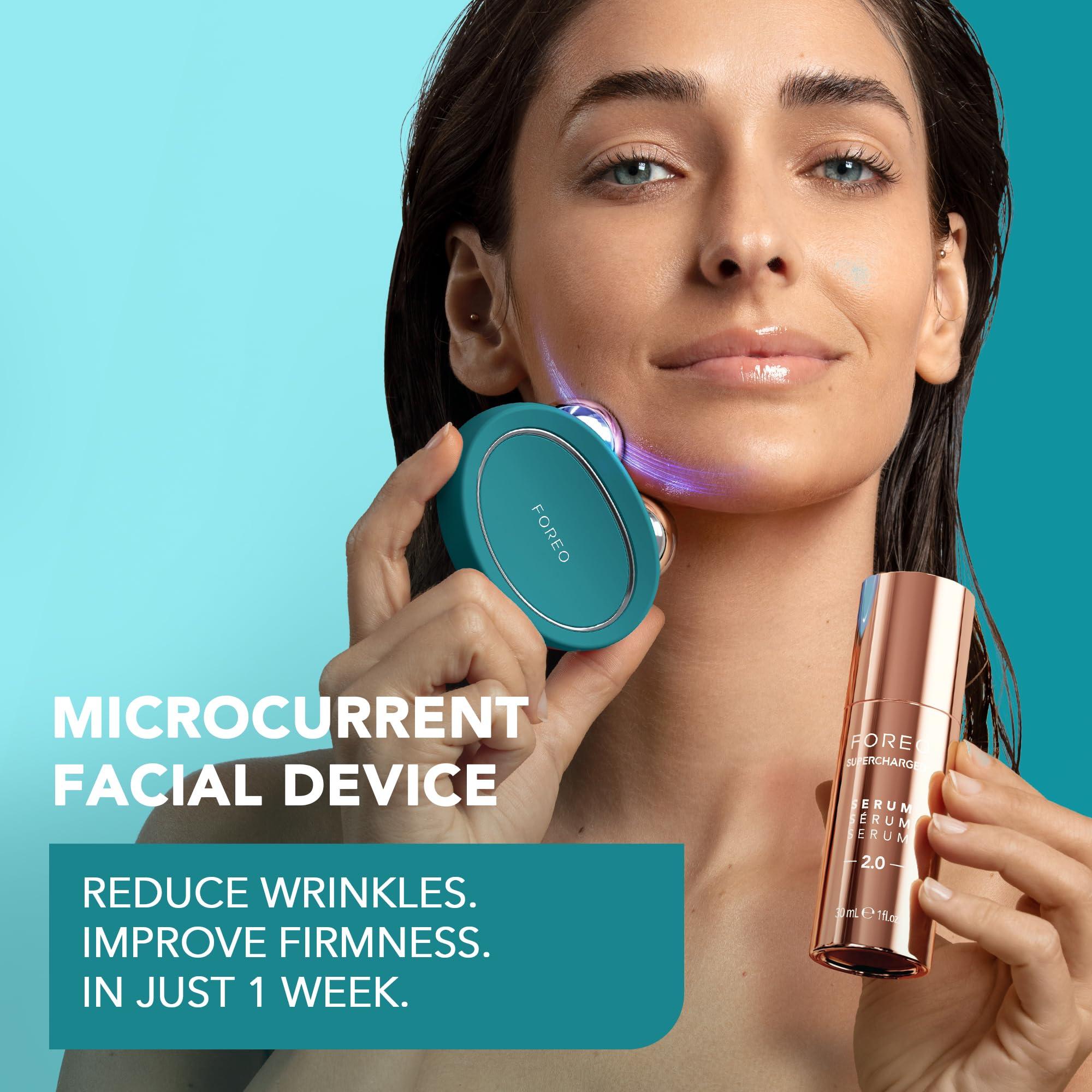 FOREO FOREO Bear 2 Advanced Lifting & Toning Microcurrent Facial Device - Anti Aging Face Sculpting Tool - Firm & Contour - Non-Invasive - Increases Skin Care Absorption - Evergreen