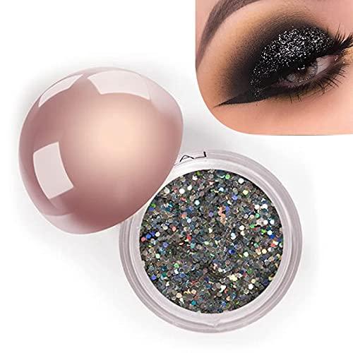 LA Splash LA Splash Cosmetics Silver Glitter Eyeshadow Metallic Loose Glitter Powder for Body/Lips - Crystallized Glitter (Thistle)