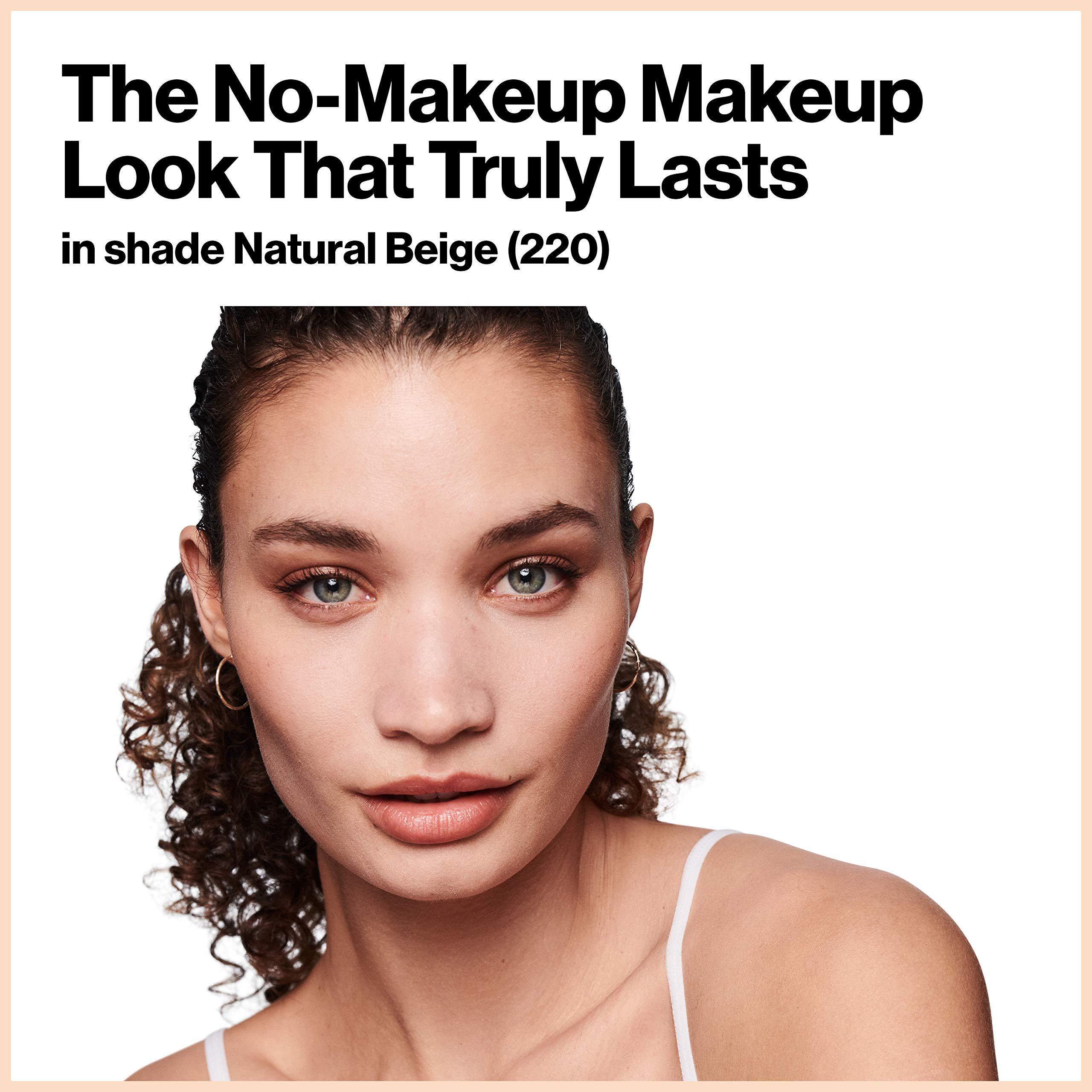 REVLON Revlon ColorStay Light Cover Liquid Foundation, Hydrating Longwear Weightless Makeup with SPF 35, Light-Medium Coverage for Blemish, Dark Spots & Uneven Skin Texture, 220 Natural Beige, 1 fl. oz.