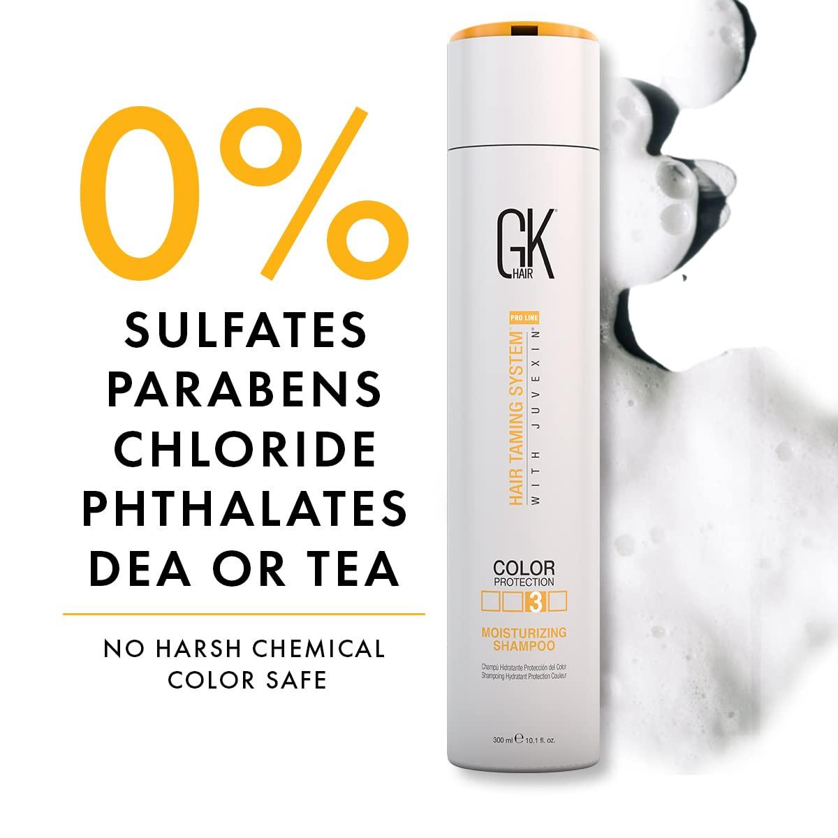 GK HAIR GK HAIR Global Keratin Moisturizing Shampoo For Dry And Frizzy Hair - Sulfate And Paraben Free 10.1 Fl Oz