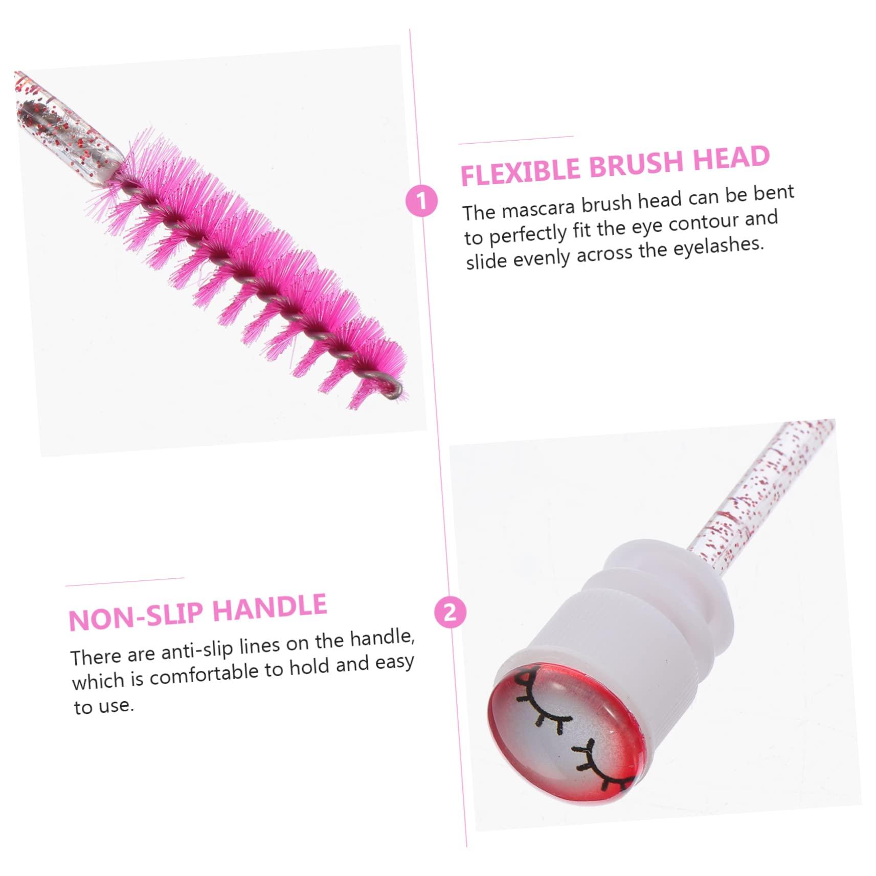 Baluue Baluue Mascara Brush Tube Eyelash Mascara Wands 10pcs Plastic Brush Wands for Travel Makeup