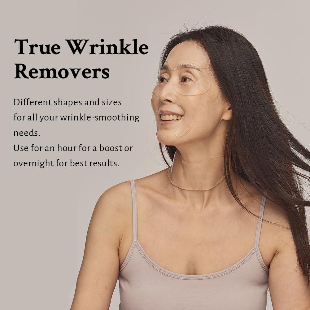 OIA OIA Anti Wrinkle Patches 2.0 Facelift | Face, Eyes, Forehead, Neck Wrinkles | Made with 100% Medical Grade Silicon | Advanced Wrinkle Care with Clear Reusable Pads | Overnight Wrinkle Smoothing