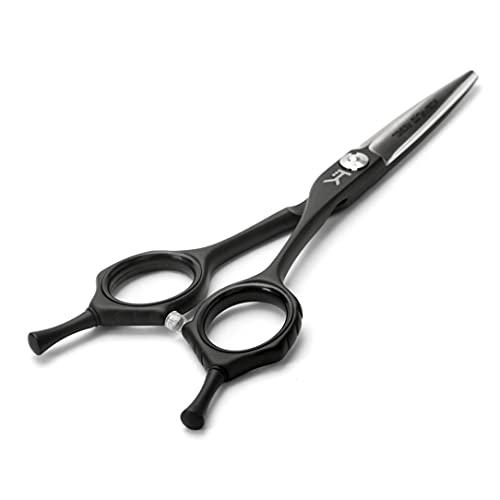 Kobaruto Very Sharp Kobaruto Rebel - 440c Silver Black Cobalt 5" Hairdressing Shears for Stylists and Barbers