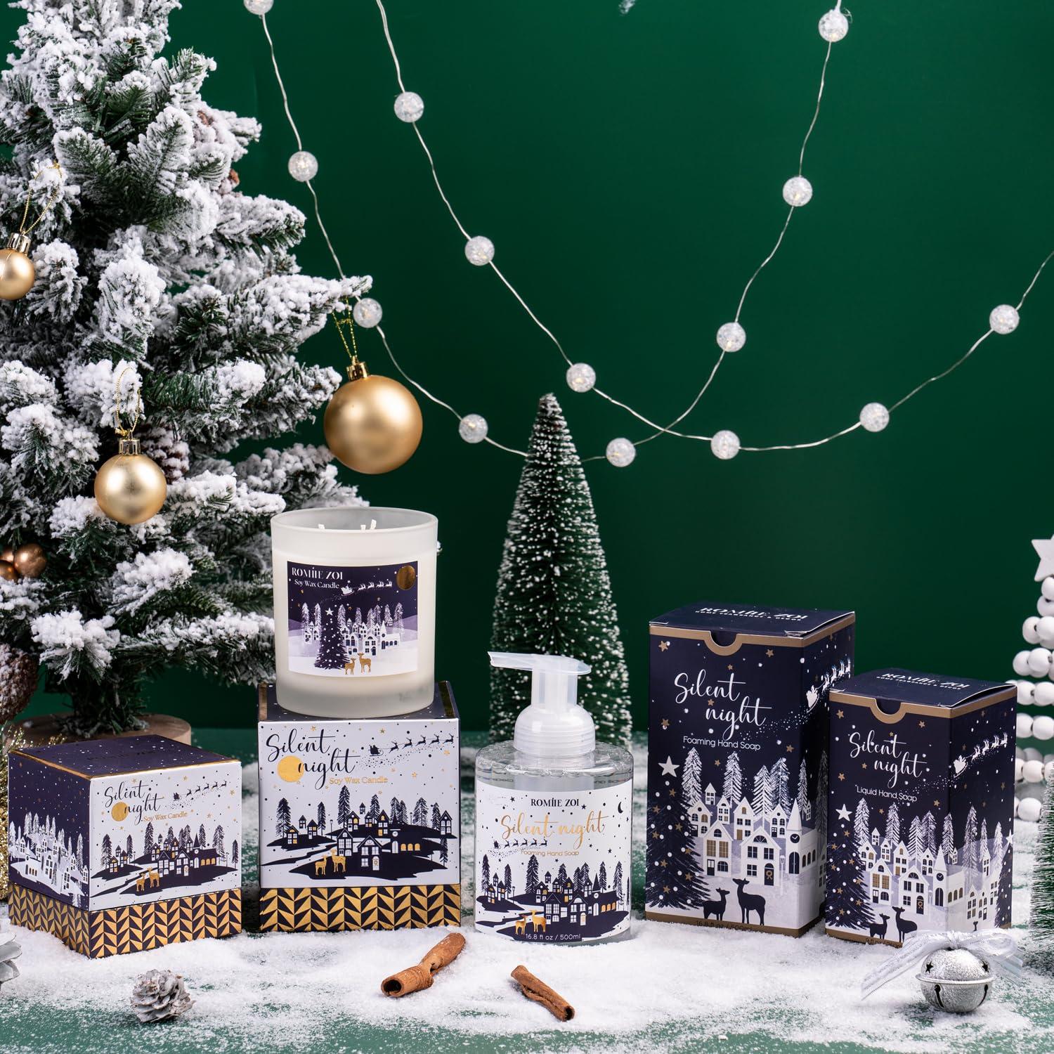 ROMIIE ZOI ROMIIE ZOI Christmas Liquid Hand Soap with Gift Box - Silent Night, Infused with Fresh-Cut Spruce Branches Aroma - 260ml/ 9 fl.ozPack of 3