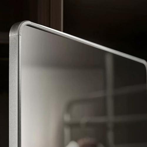 LXP LXP Wardrobe Pull-Out Folding Mirror, Full-Length Mirror Wardrobe, Built-in Invisible Sliding Mirror, Rotating Telescopic Mirror 110 * 36cm (Color : Black, Small : 110 * 36cm)