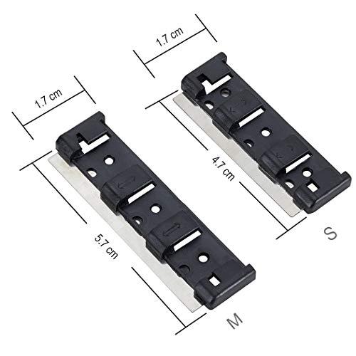 hygger hygger Stainless Steel Replacement Magnetic Scraper Blades Razor for HG-815 Cleaner 5-Pack (Small)