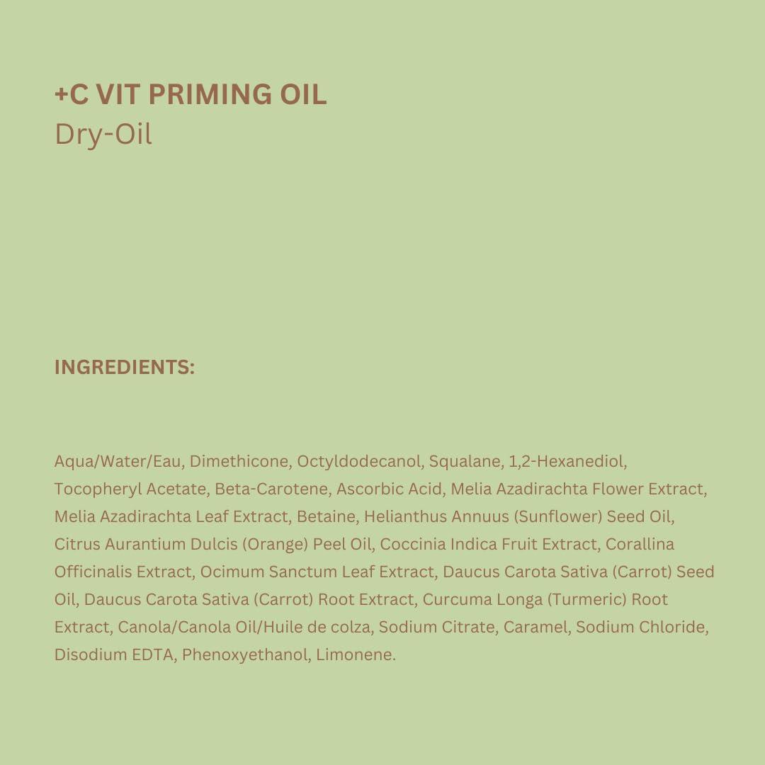 Pixi Pixi Beauty +C Vit Priming Oil | Nourishing Vitamin C Facial Oil Energizes & Balances Skin | Creates A Flawless Makeup Base | 1.00 Fl Oz