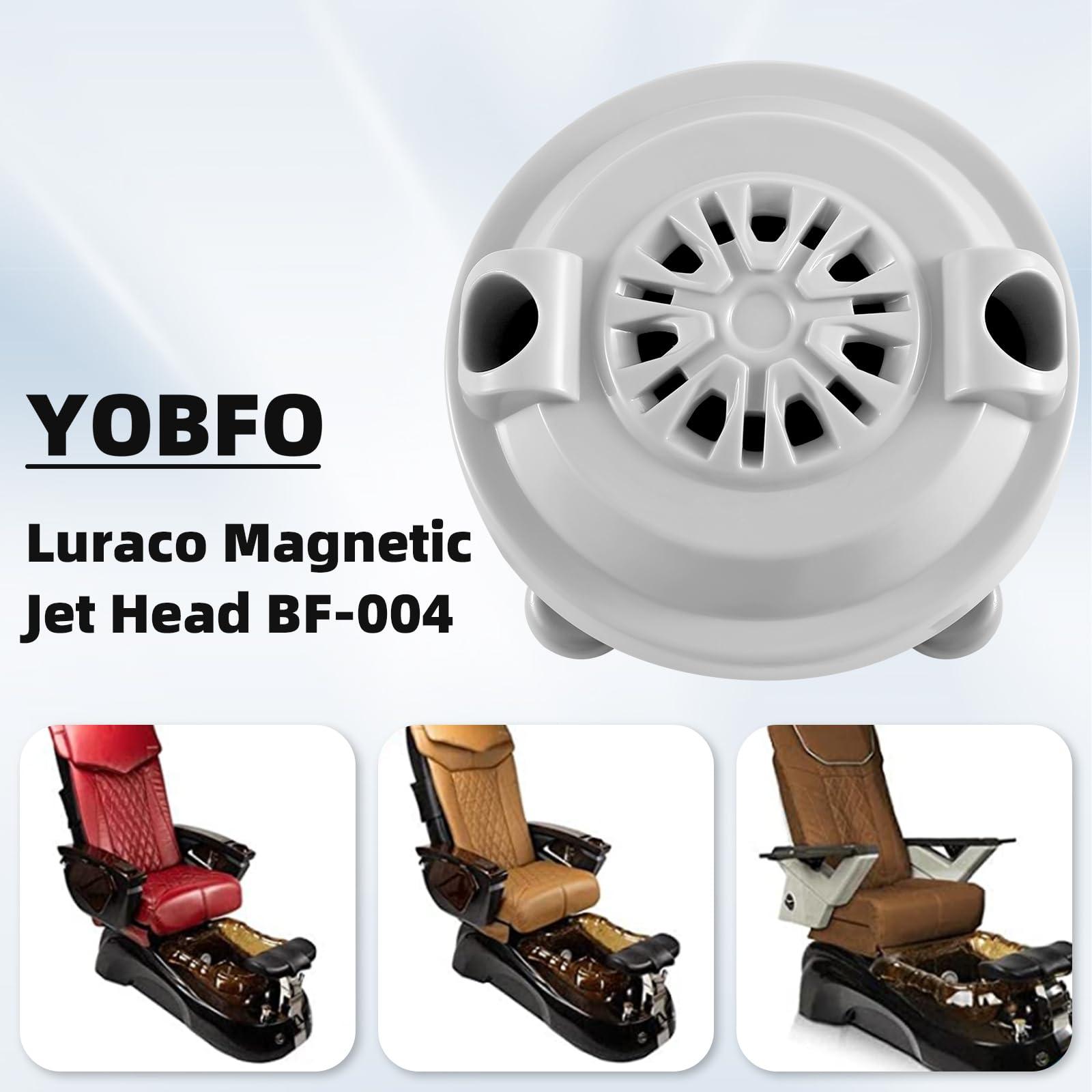 Yobfo Yobfo BF-004 Pipeless Magnetic Jet Head Motor,Universal Fit for LURACO Jet Motor Pedicure spa Tubs Chair Part Magnetic Head,Pack of 3