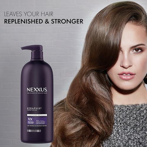 Unilever Nexxus Keraphix ProteinFusion Conditioner with Keratin Protein and Black Rice Conditioner for Damaged Hair 33.8 oz