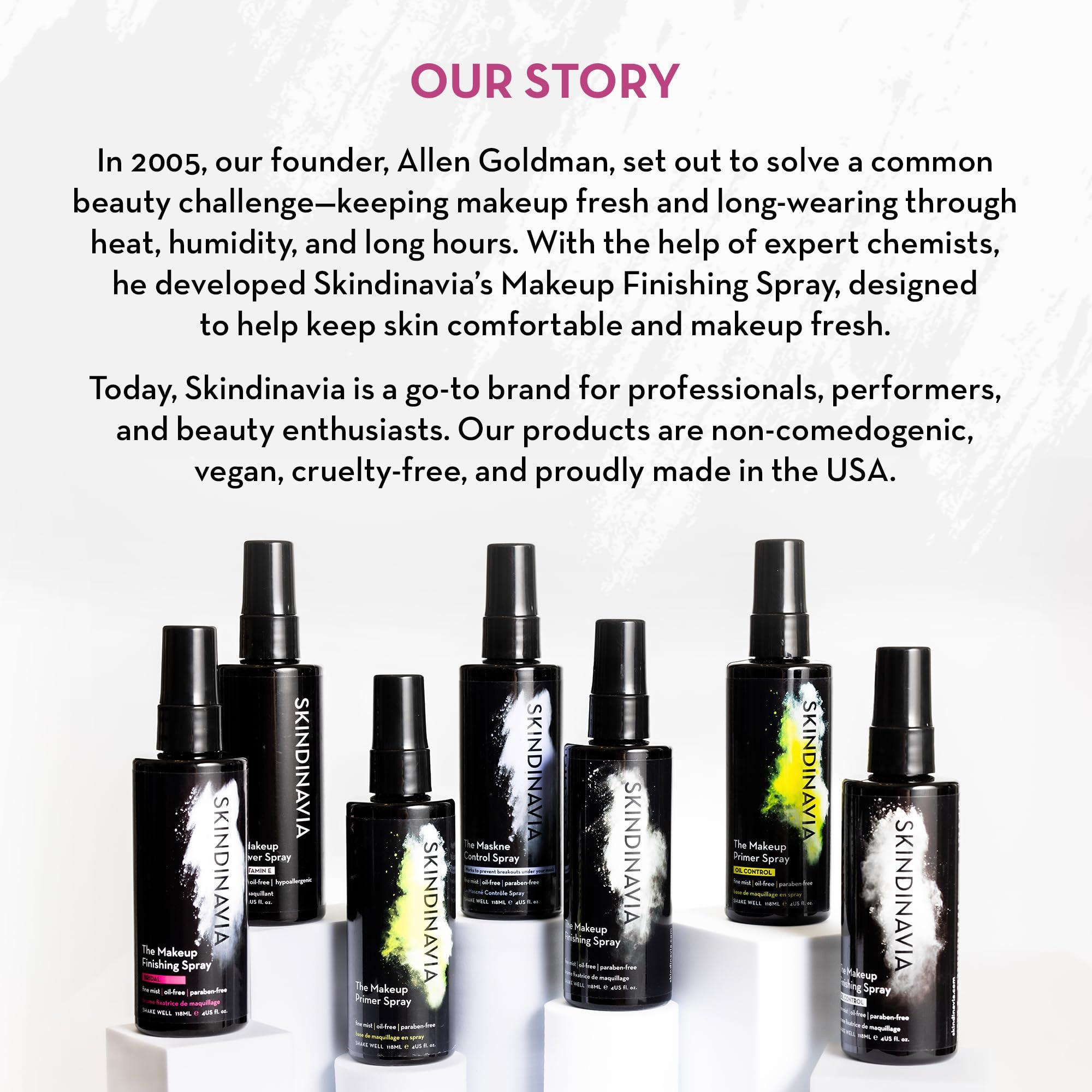 SKINDINAVIA Skindinavia The Makeup Finishing Spray, Bridal Setting Spray, Temperature-Control for All-Day Wear, Long-Lasting Up to 16+ Hours, Heat-Resistant & Waterproof, Wedding Day, Bridal Shower Gift (4 Oz)