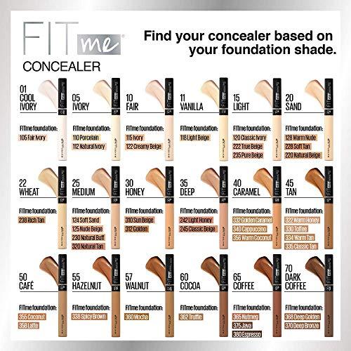 Maybelline New York Maybelline Fit Me Matte + Poreless Liquid Foundation Makeup, Nutmeg, 1 fl; oz; Oil-Free Foundation (Pack of 3)
