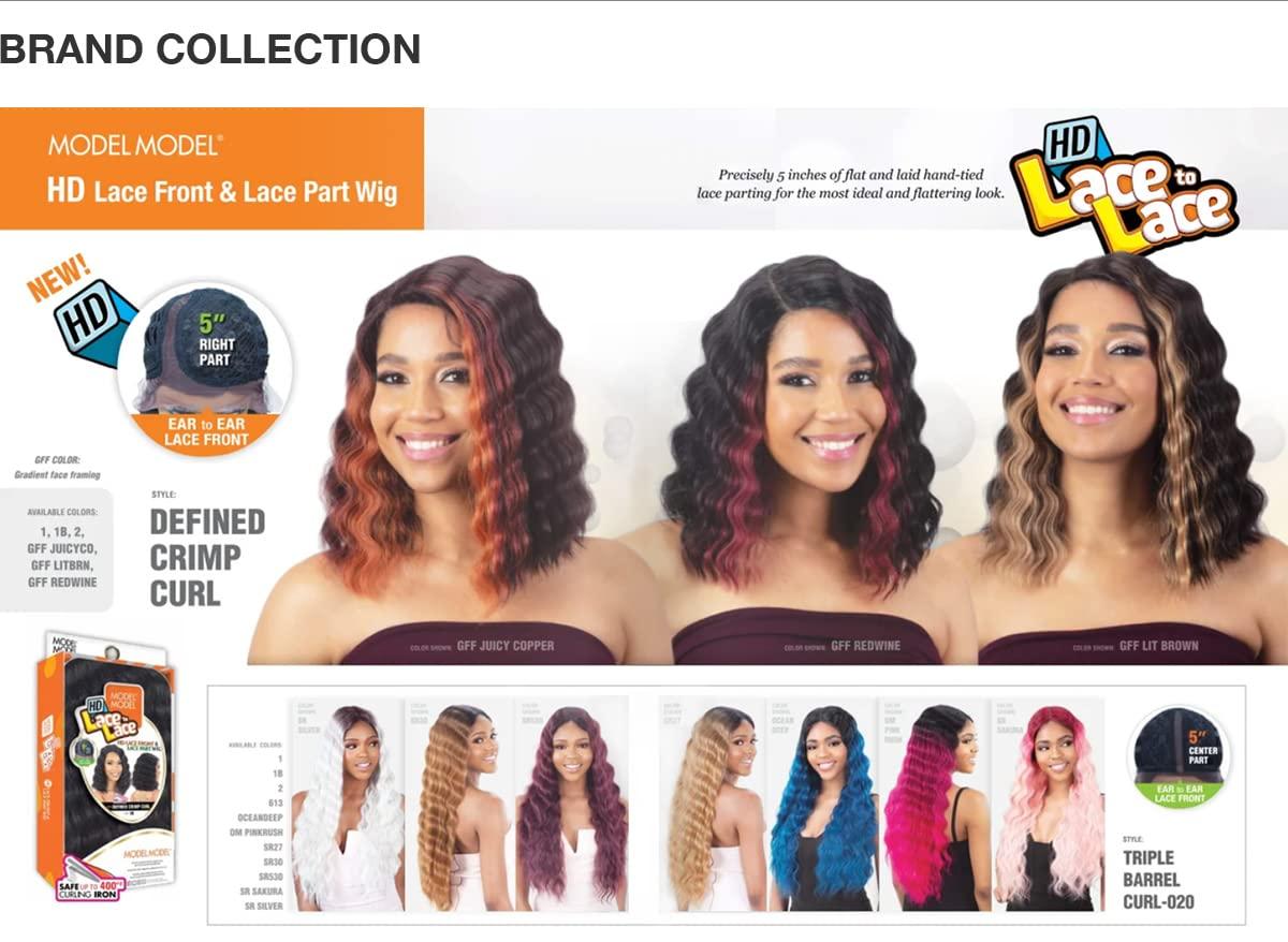 ModelModel ModelModel HD Lace Front N Lace Part Wig Defined Crimp CurlO (2)