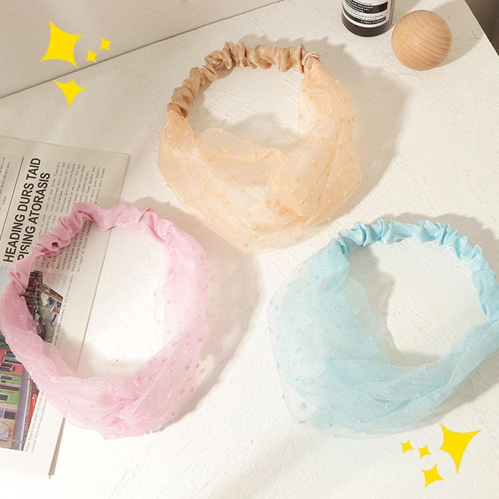 moaspr Girls Headbands 3 Girls Send A Broken Flower Hair Hood Chiffon Headband Wide Side Knot Headband Headband Hair Card-S