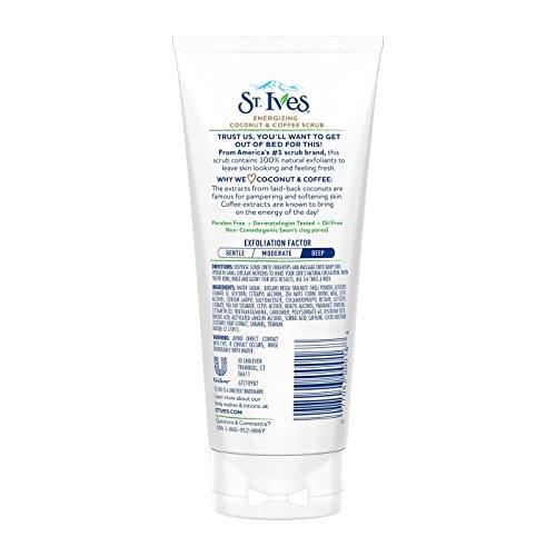 Carter's St. Ives Rise & Energize Coconut & Coffee Scrub, 6 oz (Pack of 2)