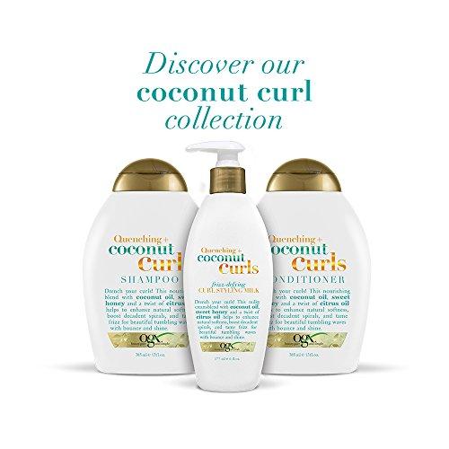 OGX OGX Quenching + Coconut Curls Curl-Defining Conditioner, Nourishing Curly Hair Conditioner with Coconut Oil, Citrus Oil & Honey, Paraben-Free with Sulfate-Free Surfactants, 13 floz