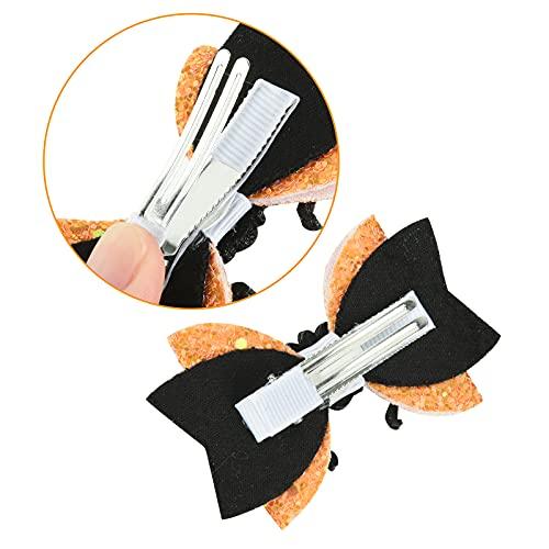 Beautyflier Beautyflier Halloween Glitter Sequin Hair Bows for Girls, Fun Theme Party Cosplay Bow Fashion Hair Clips Girls Hair Accessories (Sequins, 4pcs)