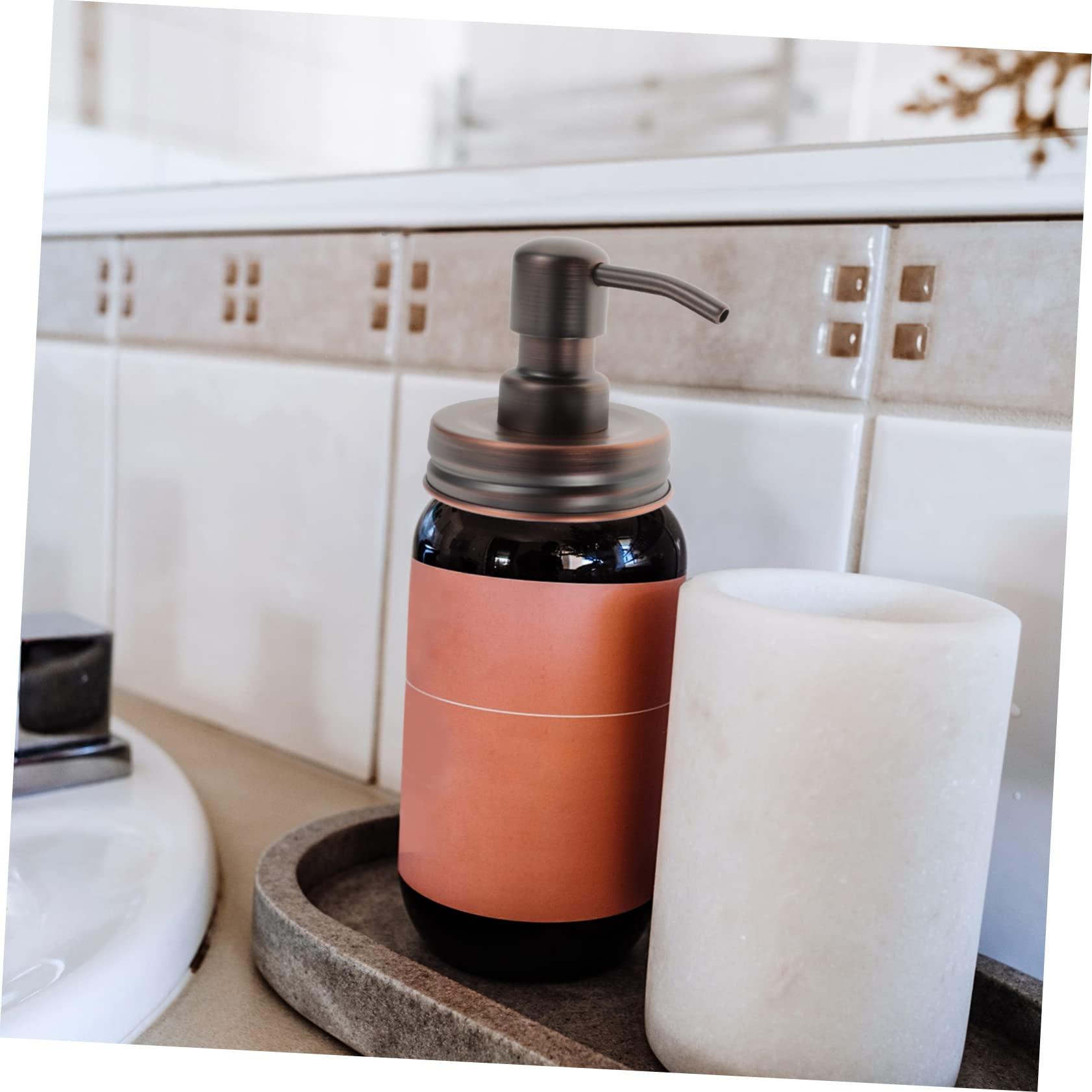 FOMIYES FOMIYES 2sets Mason Jar Pump Replacement Soap Dispenser Pump Head Simple Structure for Lotion Liquid Containers 2pcs*2