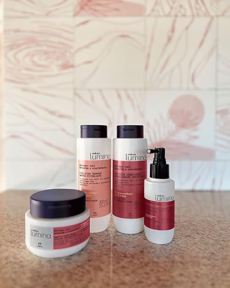 Natura natura Lumina Anti-Hair Fall Brittle Hair Mask - Intense Hair Loss Reduction - Combats Hair Thinning - Accelerate Hair Growth - Densifies Hair - Vegan & Cruelty-Free Hair Care - 250ml