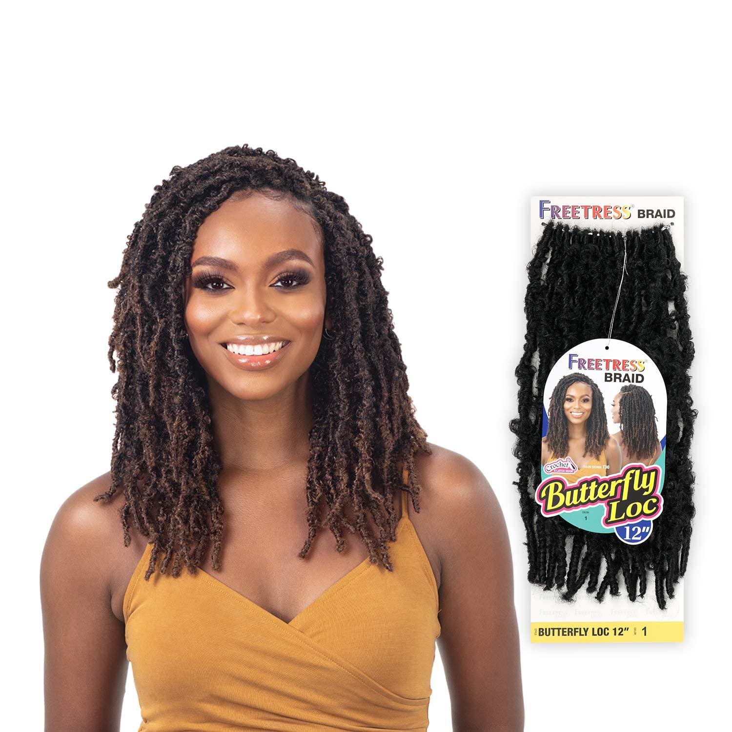 Freetress Braids FreeTress Crochet Braids Butterfly Loc 12\" (5-Pack, 30)