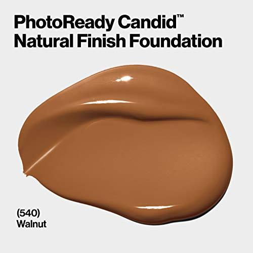 REVLON Revlon PhotoReady Candid Natural Finish Foundation, with Anti-Pollution, Antioxidant, Anti-Blue Light Ingredients, 540 Walnut, 0.75 fl. oz.