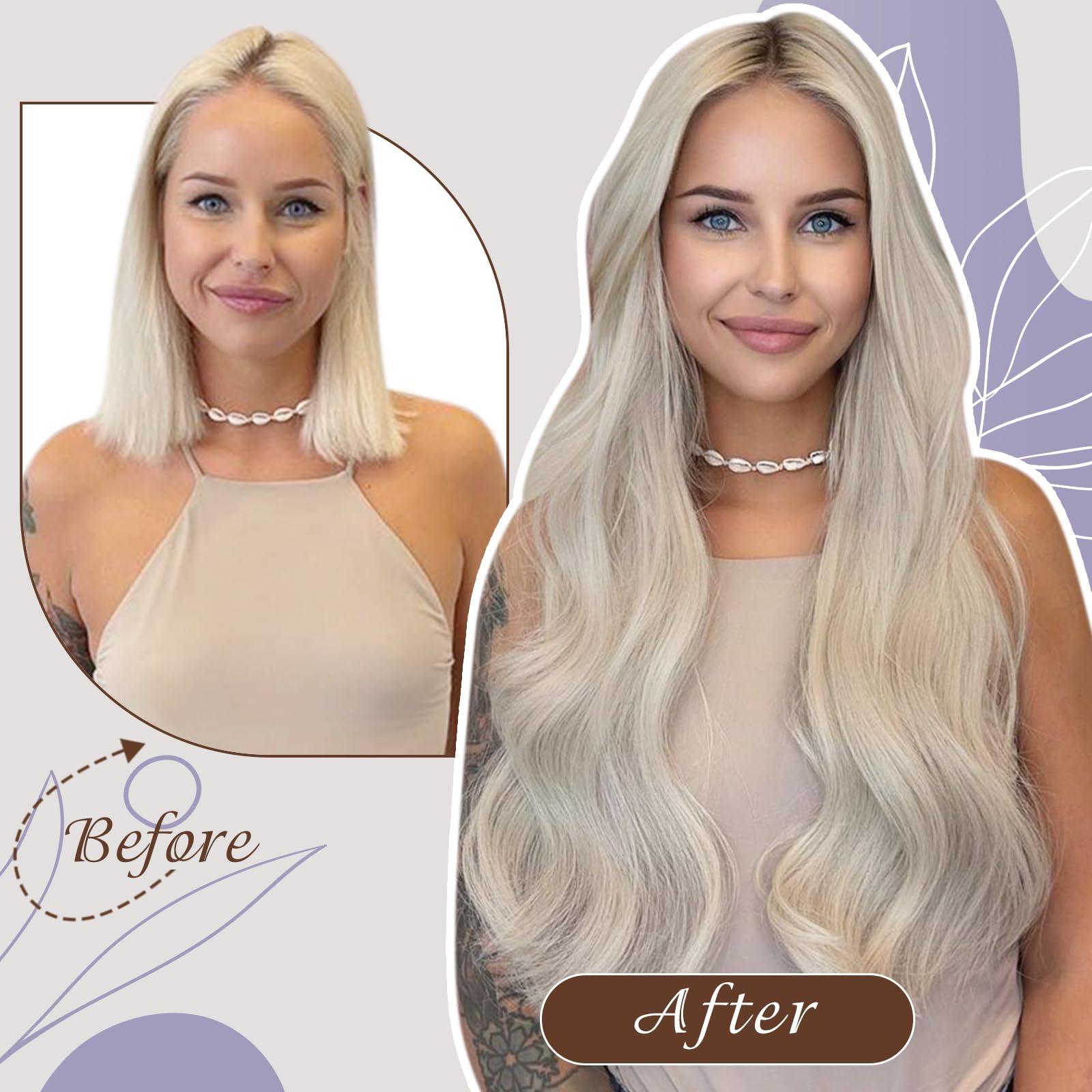 Full Shine Full Shine Blonde Human Hair Sew In Extensions 20 Inch Weft Hair Extensions Human Hair Weft Hair Extensions Human Hair Blonde Sew In Hair Extensions Real Human Hair