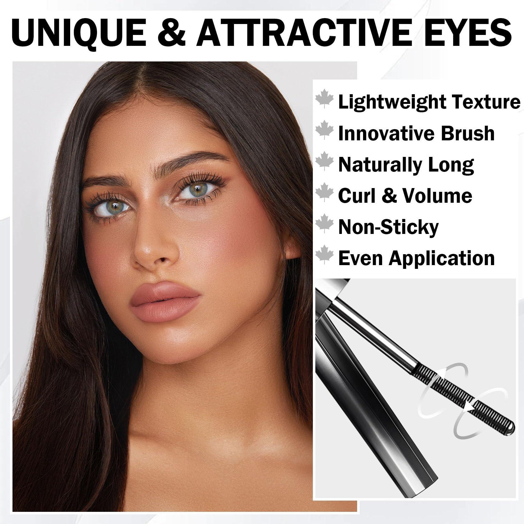 AWCCXMYM AWCCXMYM Metal Rod Mascara Iron Wand Mascara Waterproof Long Lasting No Flaking No Clumping Metal Mascara Wand for 3D Curling Eyelash Stronger False Lash Effect Vegan & Cruelty Free #Natural Balck