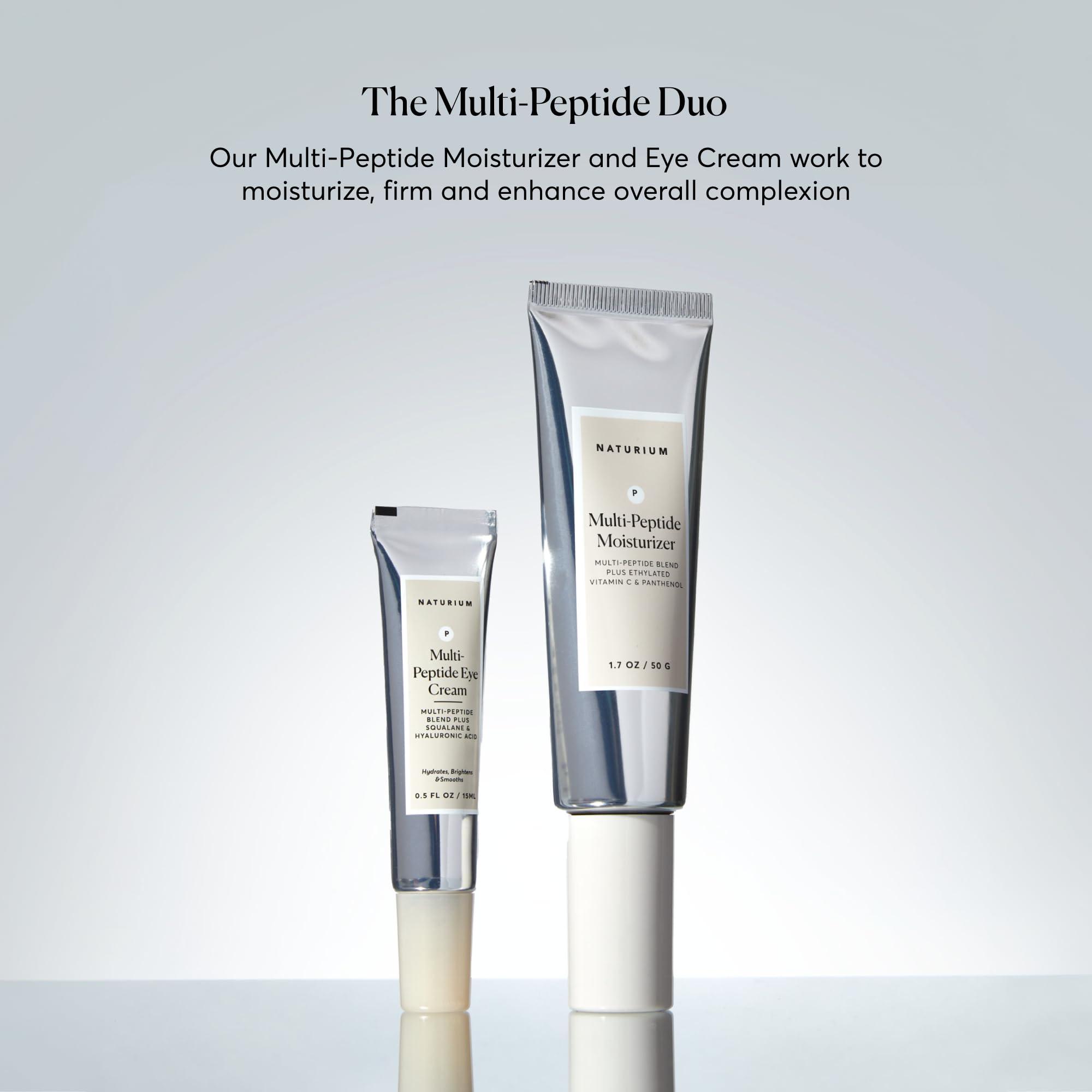 Naturium Naturium Multi-Peptide Moisturizer, Hydrating & Smoothing Skin Care, Moisturizes with Ethylated Vitamin C & Panthenol, 1.7 oz