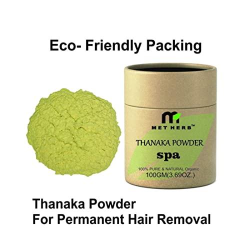 Met Herb Met Herb Metherb Thanaka Powder for Permanent hair removal 100g Eco Friendly Packing Brown ABL092 0