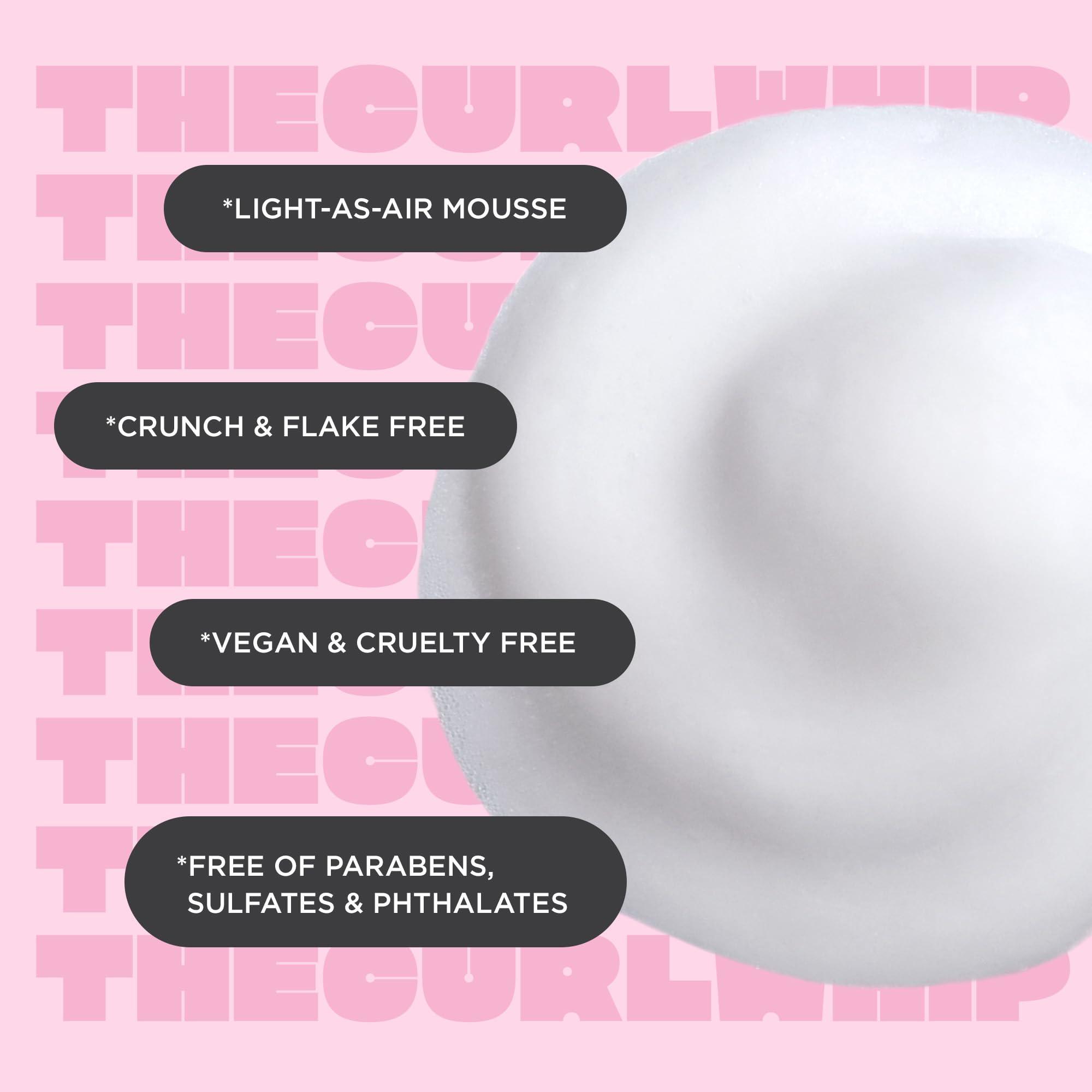 Cake Beauty Cake Beauty Whipped Curl Defining & Volumizing Mousse Aloe Vera Vitamin E for Flexible Hold - Vegan No Heat Curls Wavy Curly Hair Sulfate Cruelty Free Products For Women