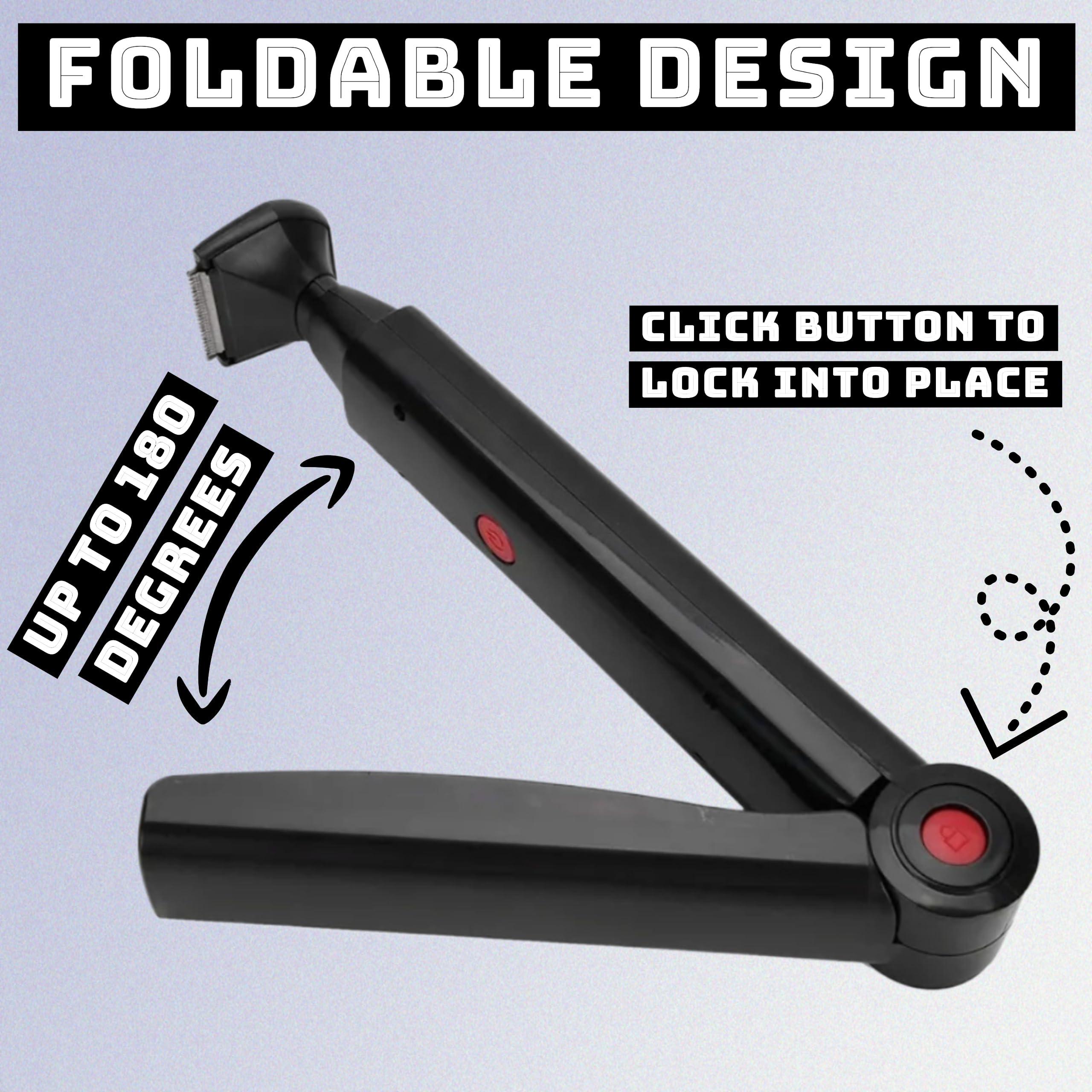 Splendor Luxury Ultimate Electric Back Shaver for Men - Rechargeable Long Handle Body Groomer - Premium Back & Body Groomer with Electric Precision