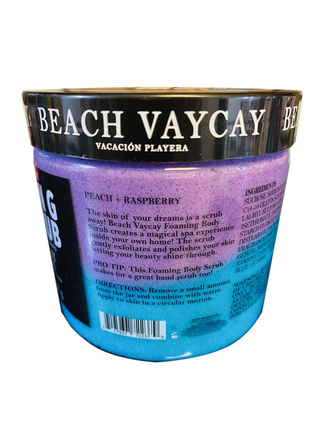 OBH Onyx Bath House Foaming Bath Scrub 20 Oz! Beach Vacay With Coconut Oil! Body Scrub Gently Exfoliates And Hydrate Skin! Relax Moisturizing & Rejuvenating! Choose From Unicorn Or Mermaid! (Beach Vacay)