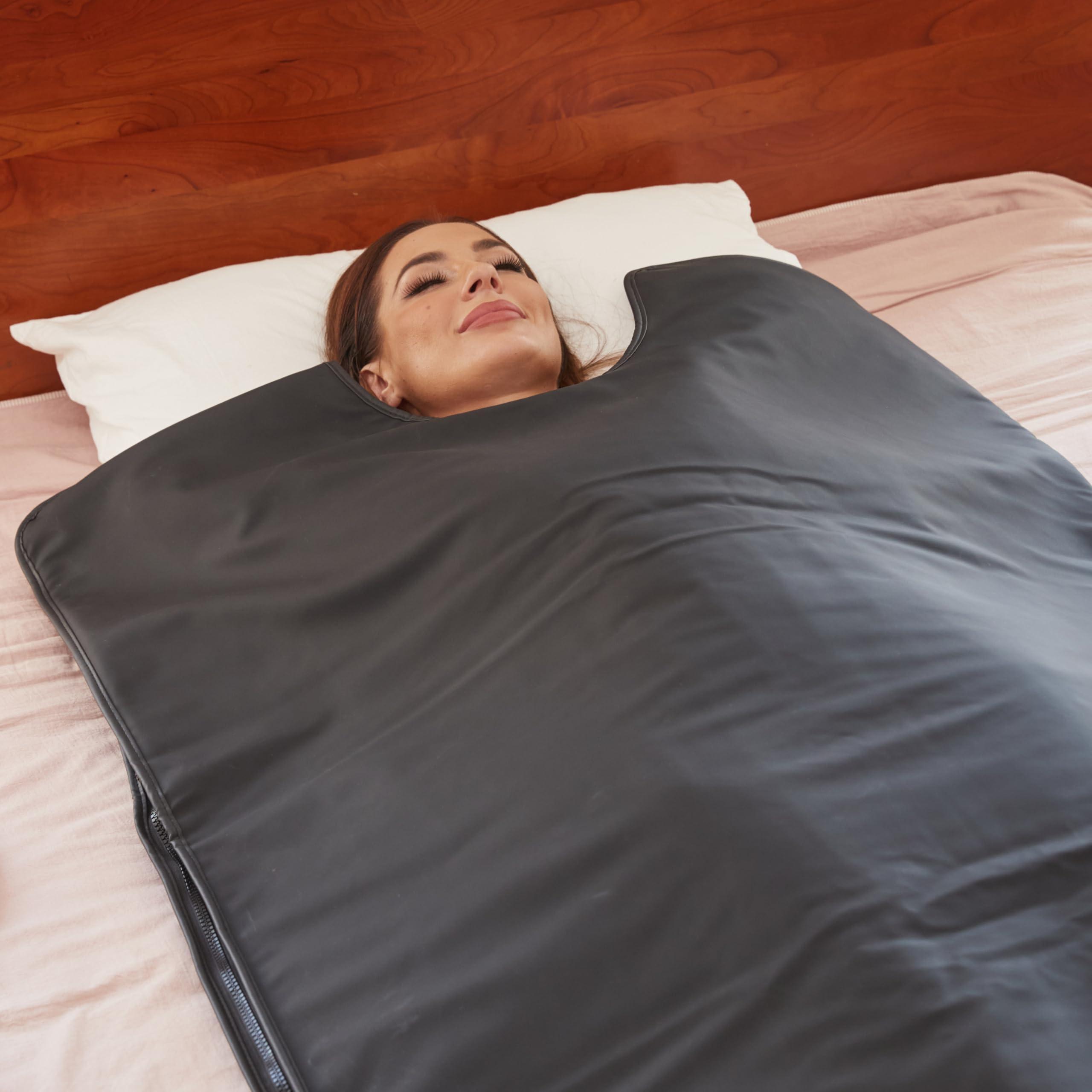 Guangzhou Joyslim Electronic Technology Co.,Ltd Joyslim Far Infrared Sauna Blanket - Waterproof Leather | Full Body Detox Portable Heating Therapy for Home Use