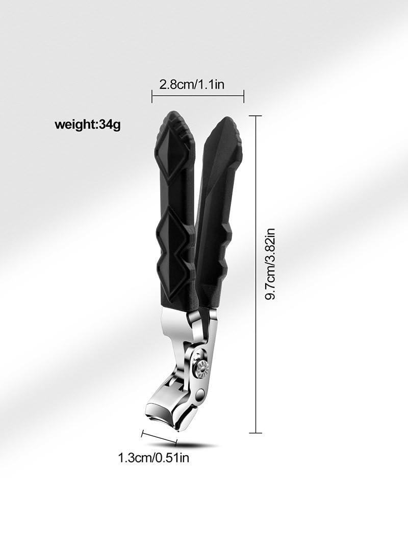 NinthAvenue Basics Ribili Clipmaster Pro Toenail Clippers, Ribili Clipmaster Pro, Ribili Clip Master Pro for Thick Nails, Ribili Clipmaster Pro Nail Clippers,Ergonomic Angled Head Thick Toenail Clipper(C)