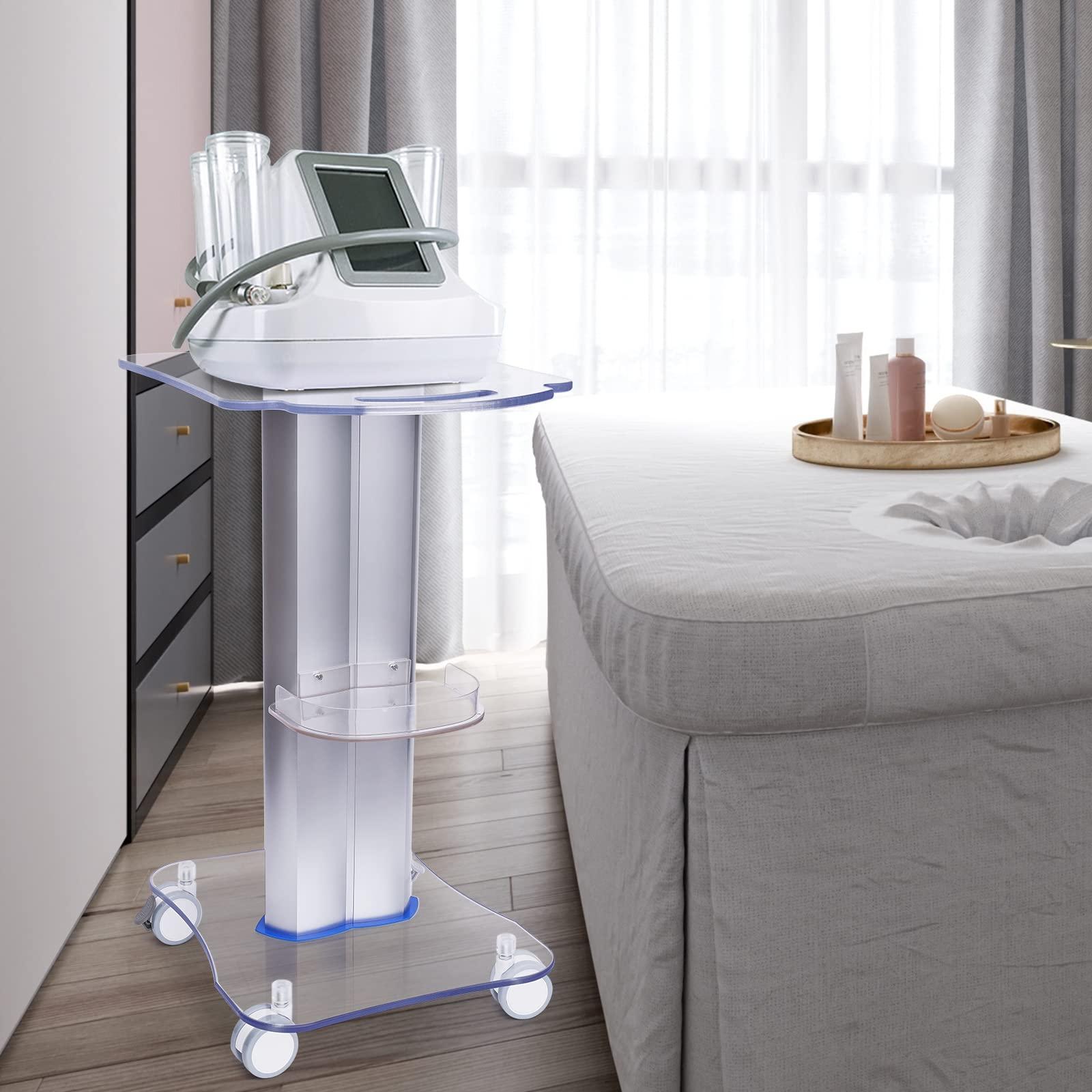 Ghankopd Salon Trolley Cart Beauty Instrument Tray Rolling Cart Beauty Salon Tools Storage Salon Cart for Barber Stores Spas Tattoo Parlors Multipurpose Tool Cart